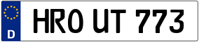 Trailer License Plate